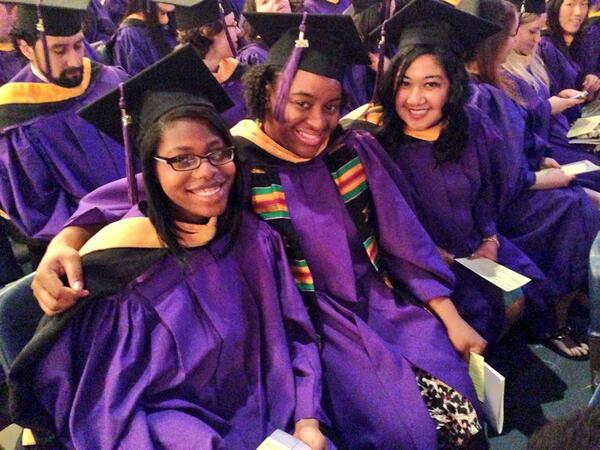NYUSPS's tweet photo. Congrats to @NYUPublishing grads @alaisha_k, @_SheScribes, @J_M_Pascual #scpsclassof2014 #NYUgrad2014 http://t.co/PSPOF4PWSq