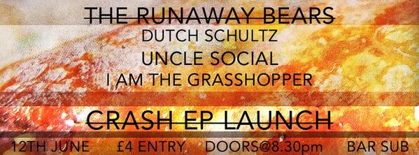 The EP launch has been confirmed, with <a href="/theDUTCHSCHULTZ/">DUTCH SCHULTZ</a> @UncleSocial <a href="/IAmTheGrasshopp/">iamthegrasshopper</a> !!! Cracking line-up!!