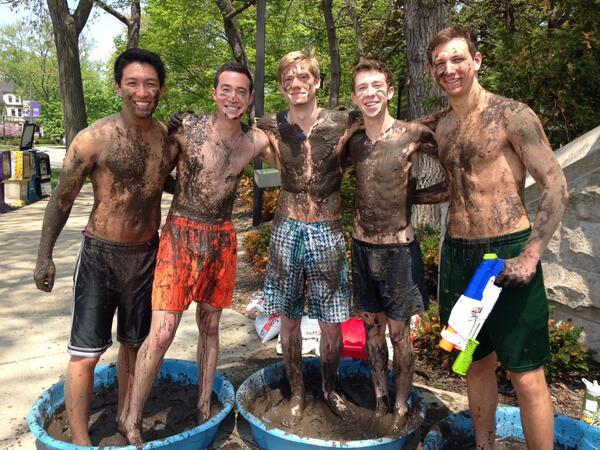 Stop by Mud Studs at the Arch for some muddy fun! Make sure to sign up a team for Mud Olympics this Sunday 12-2!