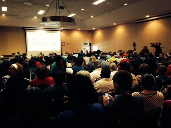 NSDMcNichols's tweet photo. Normandy strong at the state BOE. See the support and community commitment. http://t.co/mZEm1gNp81