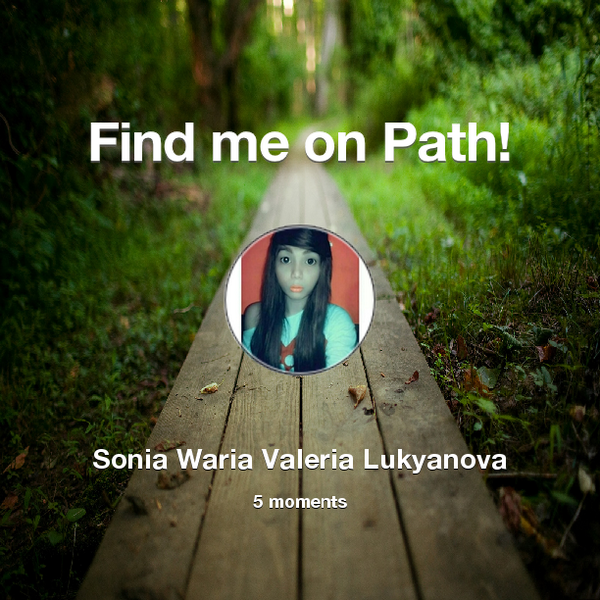 soniamiaby's tweet photo. Find me on #Path now! Go to: http://t.co/2PX8lNvsDT! #thepersonalnetwork http://t.co/fDgfU1EOu1