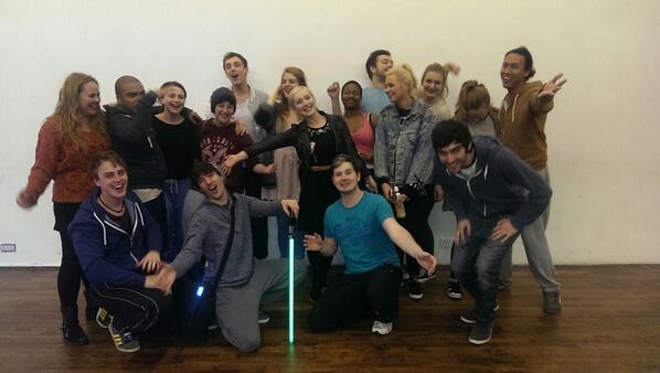 sisleyhenning's tweet photo. So proud of what the @ENRON_NU cast have achieved in 3 weeks! Here's to our first night tomorrow! #poopingmypants http://t.co/y6nUQkIcWJ