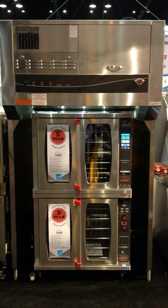 A real winning combination! Wells WVU-48 ventless hood &amp; <a href="/LangMfg/">Lang Manufacturing</a> electric convection ovens #4200 #middlebynra2014