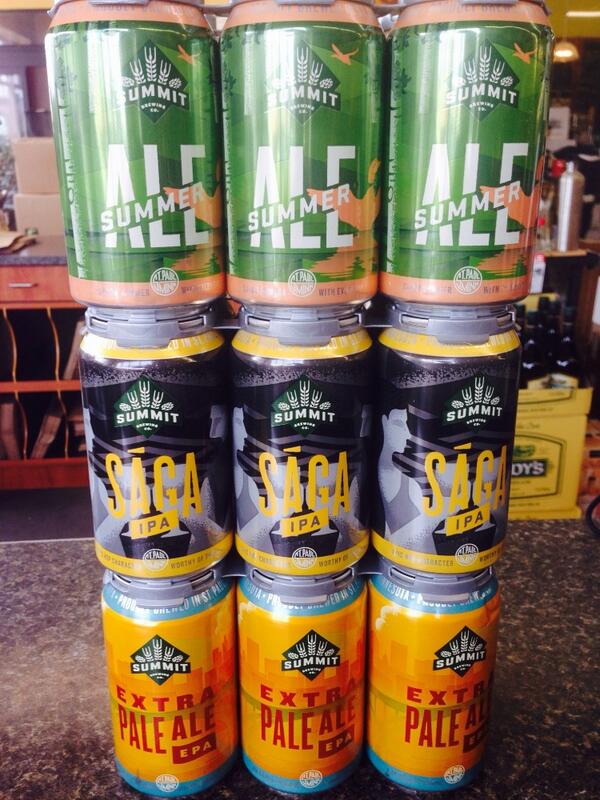 summitbeer's tweet photo. #SummitCans MT @lakewinespirits: It's cantagious! @summitbeer now here in 6pk cans just in time for Memorial Day. http://t.co/3BUxWcz5h6