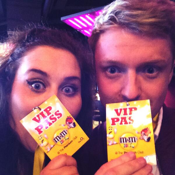 cormie's tweet photo. Me and @sweetystack are back in the @TheO2Dublin for @MileyCyrus #MMsZone http://t.co/MJ23Pfrg4G