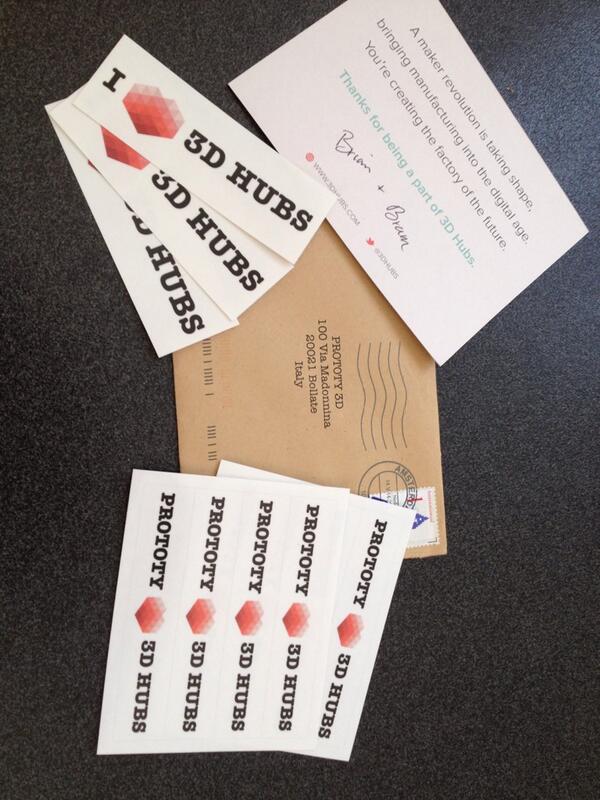 Thanks #3dhubs #prototy3d #3dprinting #stick