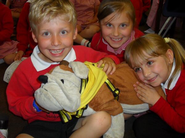 StokeCanonSch's tweet photo. @DT_EDUC_DEVON Children loved the Dogs Trust visit today.... as you can see ! http://t.co/7qHy8Mntih