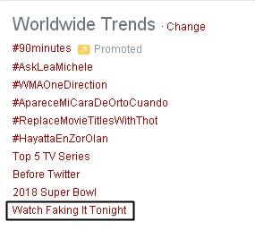 thekatiestevens's tweet photo. Worldwide! @mtvfakingit Correct me if Im wrong.. This is our 8th day in a row trending!!! #watchfakingittonight http://t.co/C5Y9fgcvny
