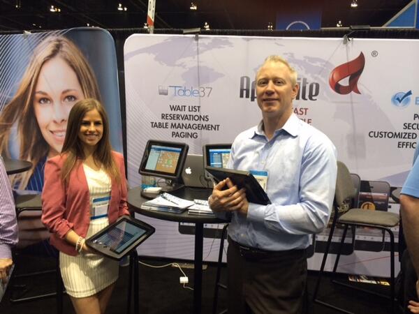 ArchelonEncl's tweet image. Our friend Todd from @Table37 doing his thing at NRA 14  #NRA14 #NRA2014 #iPadTechnology #iPadEnclosure #iPadCase