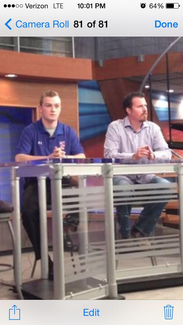 Had fun on channel 3 Sports with former player <a href="/NickMagyar2/">Nick Magyar</a> , GOODLUCK in the NHL Draft. 6 former players drafted