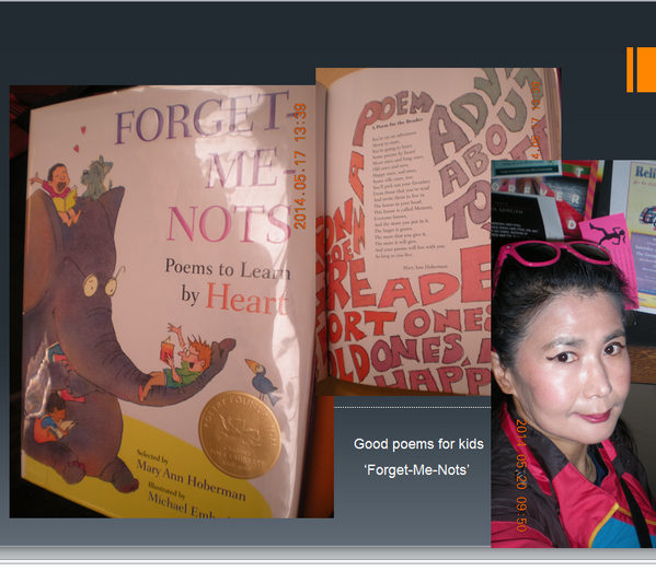 MihyePang's tweet photo. @MihyePang Good Poems for Kids. http://t.co/E8HzSeumM2