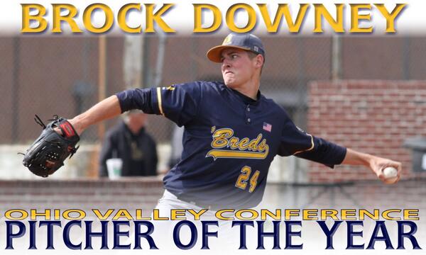 RacersBaseball's tweet photo. Congrats to @brockd_19 on being named OVC Pitcher of the Year. http://t.co/UP3OkCGyMK