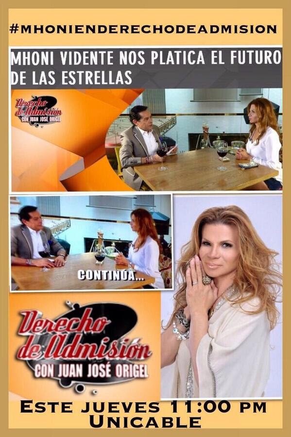 Lazarit75's tweet photo. Ya quiero q sea jueves para disfrutar de @mhonividente y @Pepillo_Origel #MhonienDerechodeAdmision 11:00 pm #Unicable http://t.co/XFHhUHGFH8