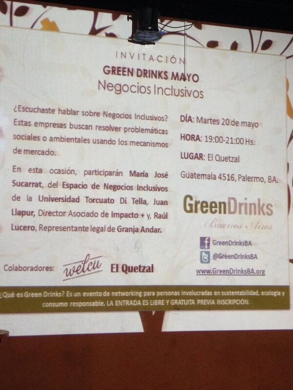 PremiosMayma's tweet photo. Presentando la 8va edicion de Mayma en @GreenDrinksBA No lo conoces? Si estas interesado en neg inclusivos sumate http://t.co/ErZ4P4BCzY