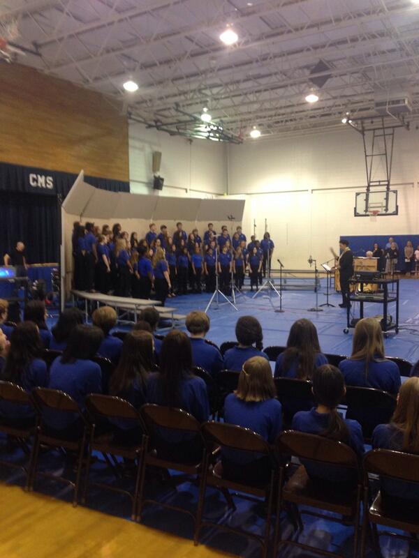 CrabappleMiddle's tweet photo. CMS Chorus! Excellence in the performing arts! Great job Ms. Hudley and our students! http://t.co/Sl9Kycw3gi