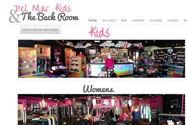 BackRoomDelMar's tweet photo. Del Mar Kids &amp; The Back Room has a renovated website! Check it out @ http://t.co/JBZmnTWijN http://t.co/Iwu1n734nT