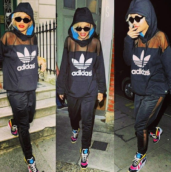 marieclaire's tweet photo. FINALLY, athletic wear is officially chic (thank you @RitaOra): http://t.co/jMKp4WqjXJ http://t.co/nY4hXziQKR
