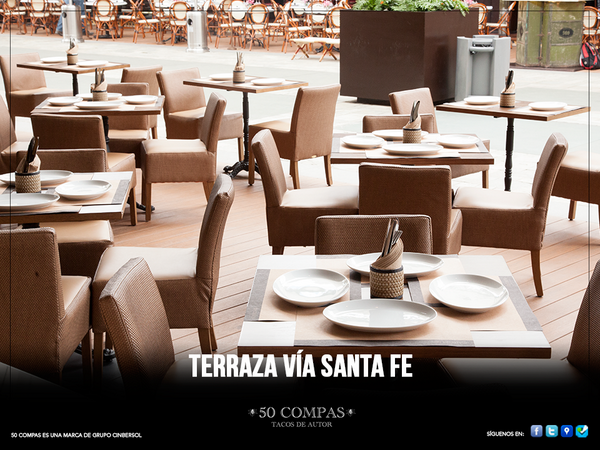 50Compas's tweet photo. Tenemos el espacio perfecto para esas cenas con todos tus compas.

#terrazaviasantafe http://t.co/vVuE7j8uvP