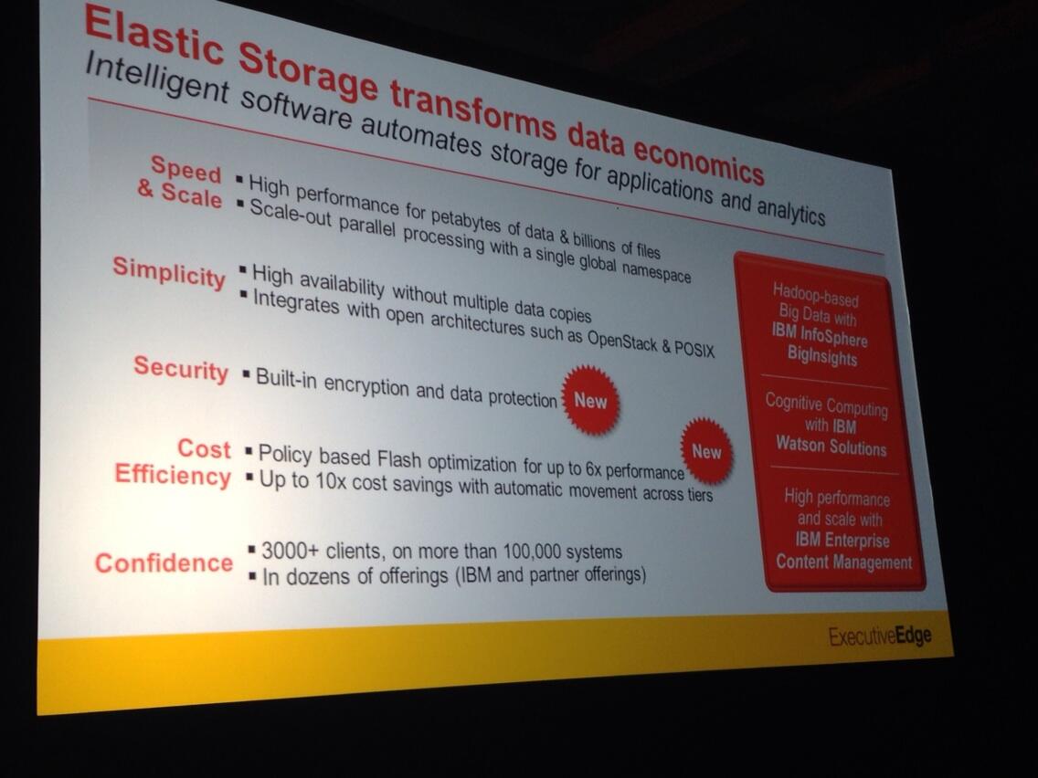 Elastic Storage transforms data economics Elastic Storage transforms data economics