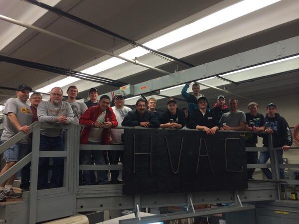 Ronnie_Kremers's tweet photo. Gonna miss the hvac boys! @sethpoll12 @CMueller33 http://t.co/ZGYiLXjKBe