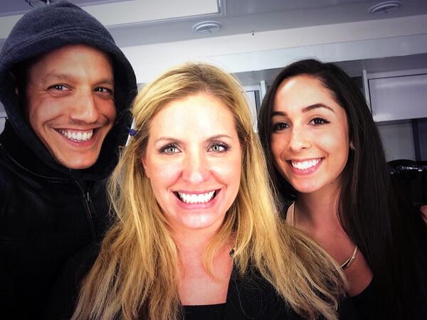 Theorossi's tweet image. My 1st season visit to Charming makeup trailer. It's about to go down! #SONshine #SOAFX @michelle_garbin @3rittany3