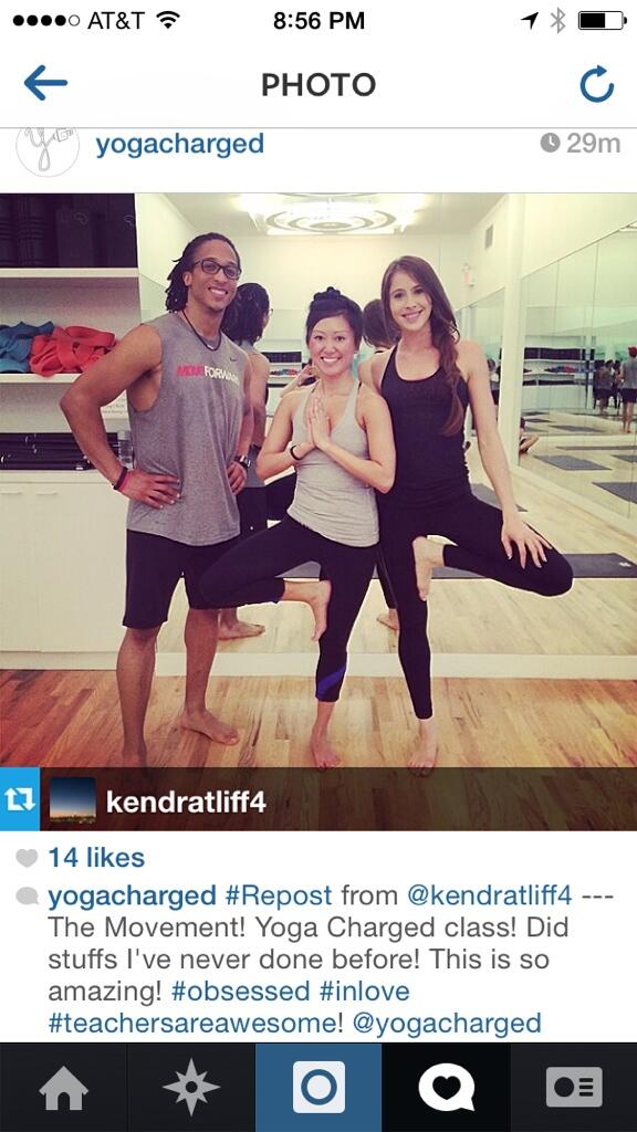 #yogaCHARGED is getting people excited about #exercise !! #yoga #acroyoa #CrossFit