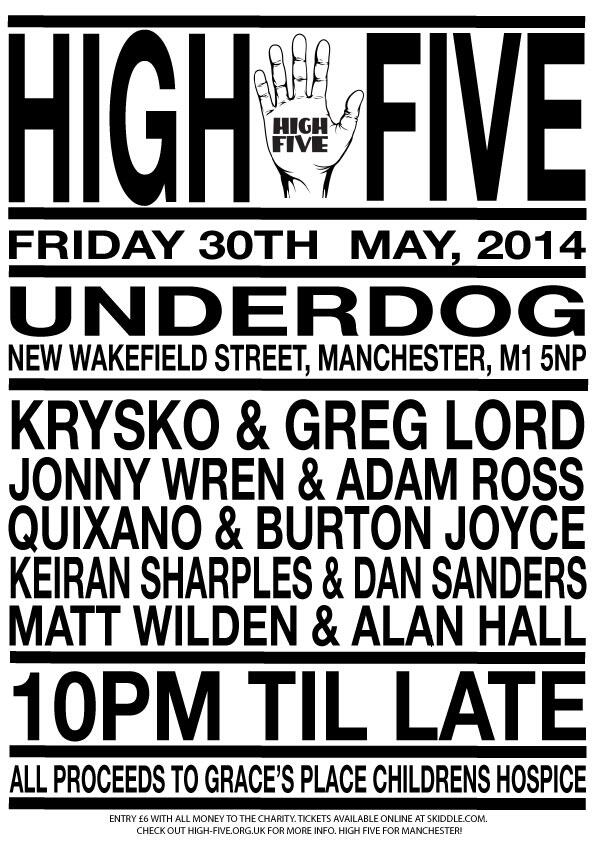 Oi oi! Please give this a RT. High Five has raised £15k for #charity thru #raving! Our next party's next week!