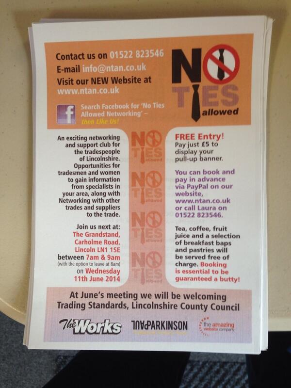 WindowsSupreme's tweet photo. Next months event for @NoTiesAllowed networking http://t.co/ifzzcrTcK1