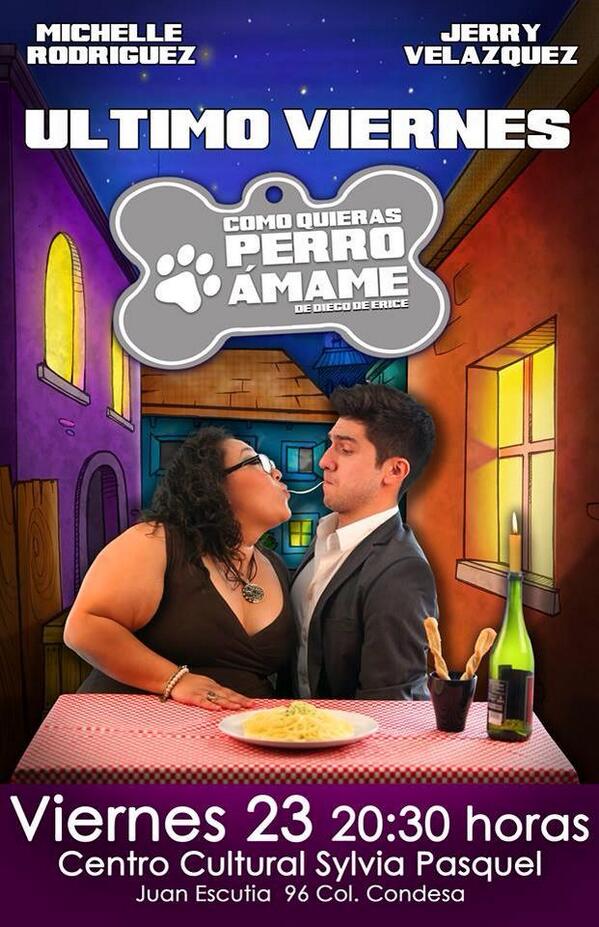 JorgeBlancoG's tweet image. Este es el ÚLTIMO VIERNES de @PerroAmame! Es muy buena! Con @jerryvelazquez Viernes 23, 8:30 pm en el @ForoPasquel