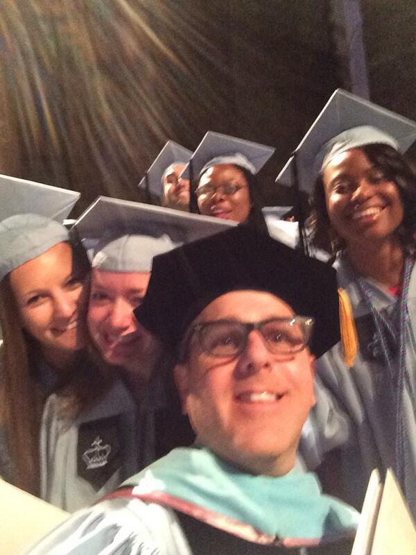 TeachersCollege's tweet photo. Another great TC selfie! RT “@DocRockTC: Selfie with the @TeachersCollege @TCHPSEA students! #TCHappy http://t.co/YPYus3P3qJ”