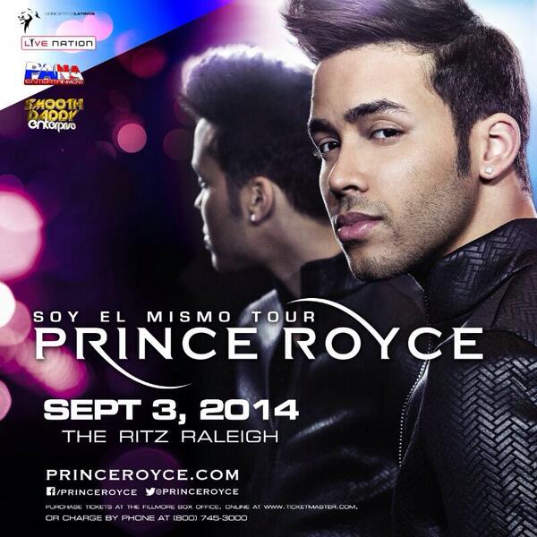 DJSMOOTHDADDY's tweet photo. @PrinceRoyce en concierto @DJSMOOTHDADDY  live sept 3 the ritz ! http://t.co/C59jDg21tH