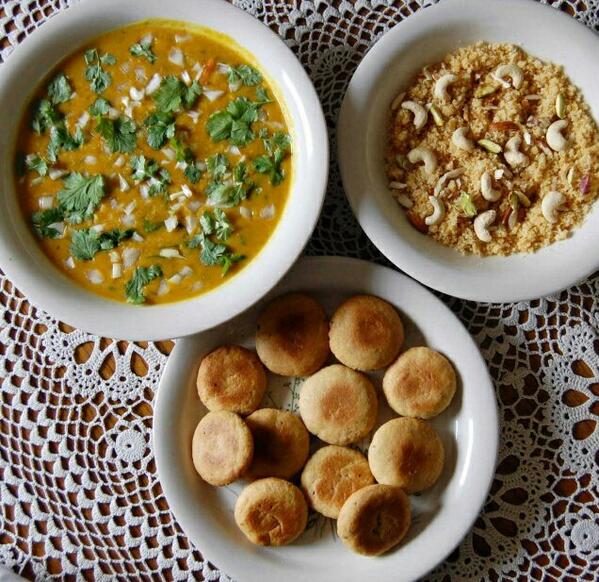 WeAreRajasthan's tweet photo. The best form of dieting that you can do is 'over-dieting'. 
Dal Baati Churma for life! http://t.co/BM2Xh9qcUo