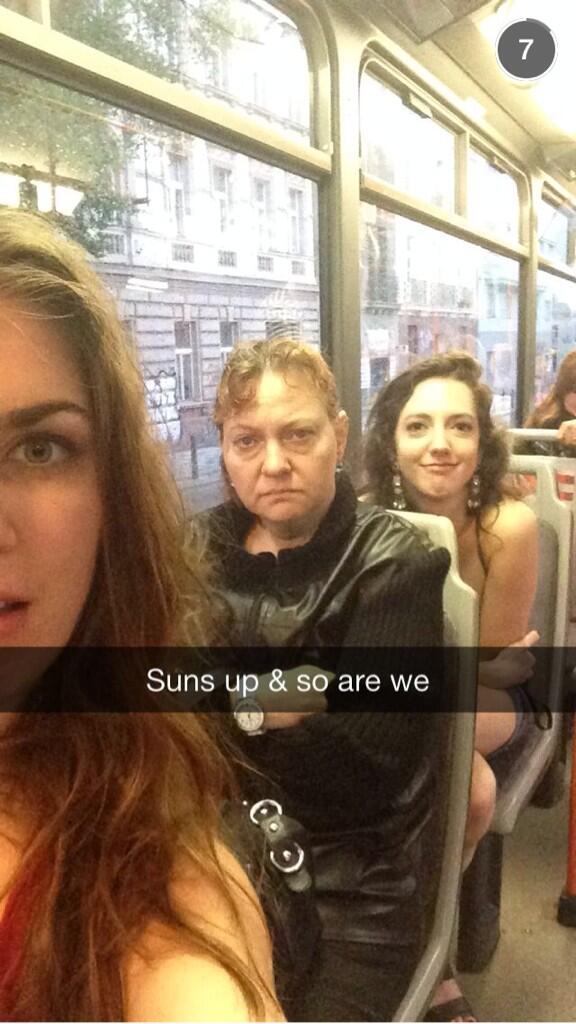 clairefullen's tweet photo. The locals are probably ready for us to leave... @StaceyRiley11 @HayHitch http://t.co/kllCc22uFF