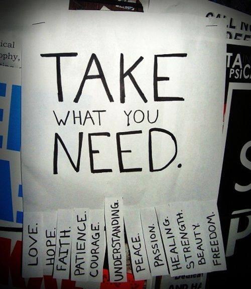 What do you need right now?