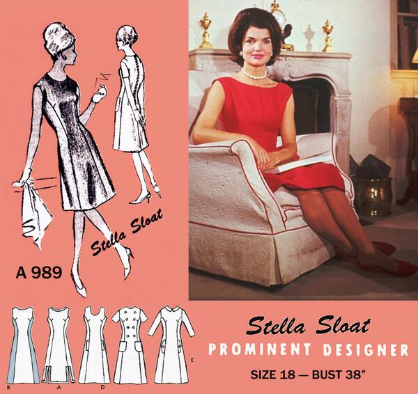 DelishPatterns's tweet image. Sew a Jackie O Stella Sloat Dress. #SewStellaSloat #60sPattern #SewRetro #SewJackieO #SewEtsy etsy.com/listing/176481…