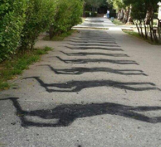 Çukurova Üniversitesi öğrencileri yapmış. Bunu tüm şehirlere, her yere yapmak gerek.Unutmamak ve hep hatırlamak için!