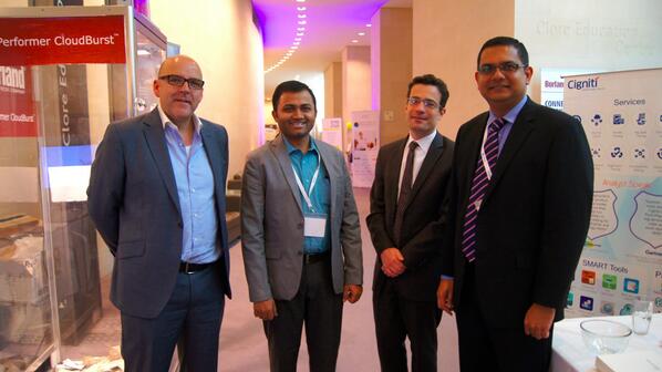 with Nelson Hall team @ NSTC 2014 @cigniti