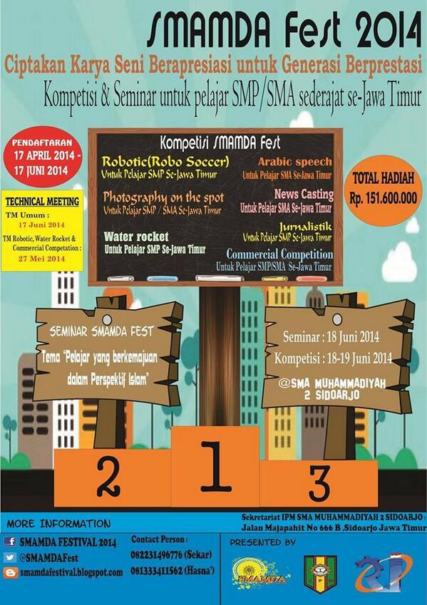 SeputarEvent's tweet photo. Ada Lomba Robotic SMP Sederajat lho, Eventholics! Info: @SMAMDAFest http://t.co/fkJGS4828H  http://t.co/YG84zlezfU #EVENT