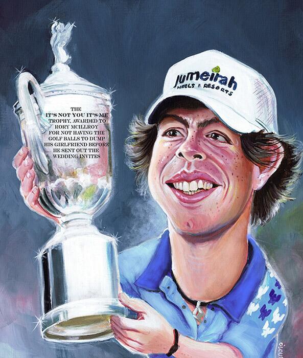 nialloloughlin's tweet photo. Rory McIIroy wins the it's not you it's me trophy 2014 #RoryMcIlroy #carolinewozniacki http://t.co/9idwLScKcW