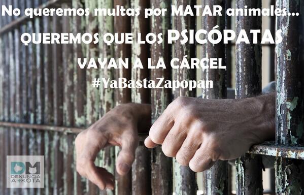 Cárcel al que mató cachorritos #YaBastaZapopan @ZapopanGobierno <a href="/AristotelesSD/">Aristóteles Sandoval</a> <a href="/Hroblespeiro/">Héctor Robles Peiro</a> <a href="/FARANDULA40/">HAMP</a> <a href="/UribeMerle/">Merle Uribe Oficial</a>