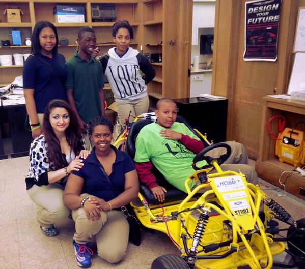 These Detroit high school students built an electric go kart #USGBCMYM14 #red