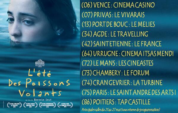 Cinquième semaine pour L'ETE DES POISSONS VOLANTS de  Marcela Said. <a href="/CinemaDefacto/">Cinéma Defacto</a>