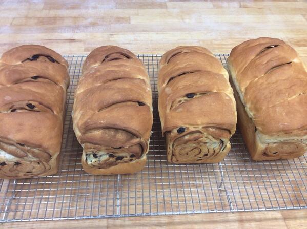 BriarRoseBakery's tweet photo. It's that time! The Raisin Cinnamon Swirl is ready to go. http://t.co/66xhFTaTPp