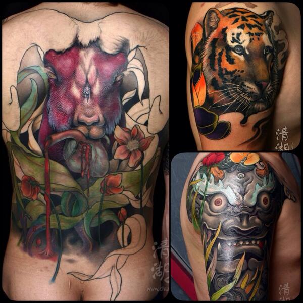 inkbombkorea's tweet photo. 'CHUNGHO' from 'CHUNGHO TATTOO' and Korea. CHUNGHO will be tattooing at 'INKBOMB' Tattoo Convention 28-29 JUNE 2014. http://t.co/GDuX3GZQAF
