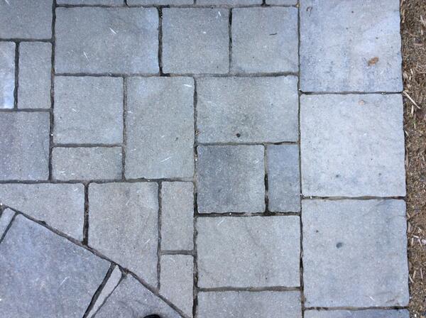 Math_Monkey1's tweet photo. Take a look at my driveway: what do you see? If you had to describe it to someone else, what would you say? #mathtalk http://t.co/TooxKCs1Ad
