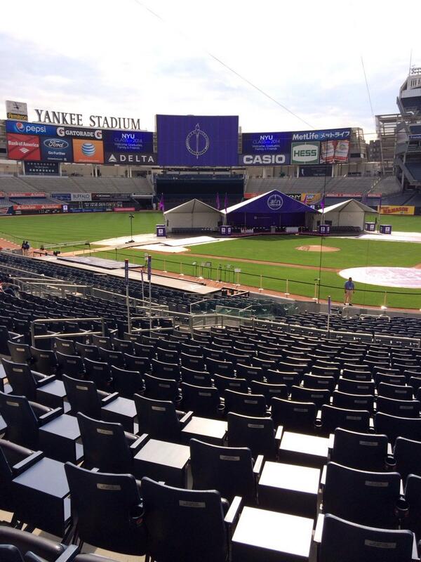 SteinhardtLife's tweet photo. Who's at @Yankees Stadium for @nyuniversity commencement today? We are! #Steinhardt2014 http://t.co/84QQud1hp6
