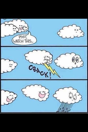 JoanneFOX5's tweet image. I missed this in atmospheric thermodynamics class.  So THAT'S how it works?? #WeatherHumor #ScaredTheRainOutOfMe