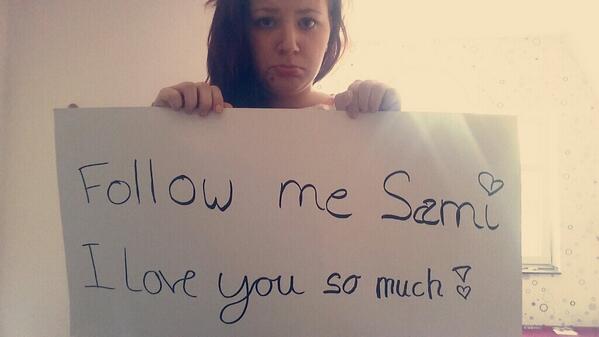 SamiSlimani's tweet photo. GEFOLGT! :) <3 @CelinePriincess I love you to the moon and back ♡ Bitte folg mir♡ @SamiSlimani http://t.co/0bTwhdmrhI