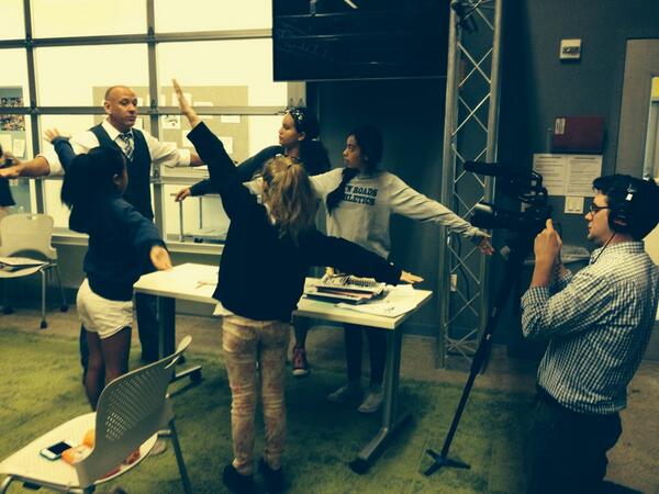 learning in action with <a href="/mikewfritz/">Mike Fritz</a> at <a href="/gamedesk/">GameDesk</a> Playmaker school for upcoming <a href="/newshour/">PBS News</a> education report