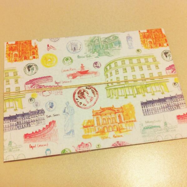 Gorgeous invite to <a href="/Anthropologie/">Anthropologie</a> launch in Bath by local printers @Meticulous_Ink